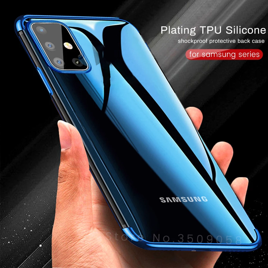 Мягкий силиконовый чехол из ТПУ с покрытием для samsung galaxy a41 a51 a71 a81 a91 m21 m31 m30s a10 a20 a30