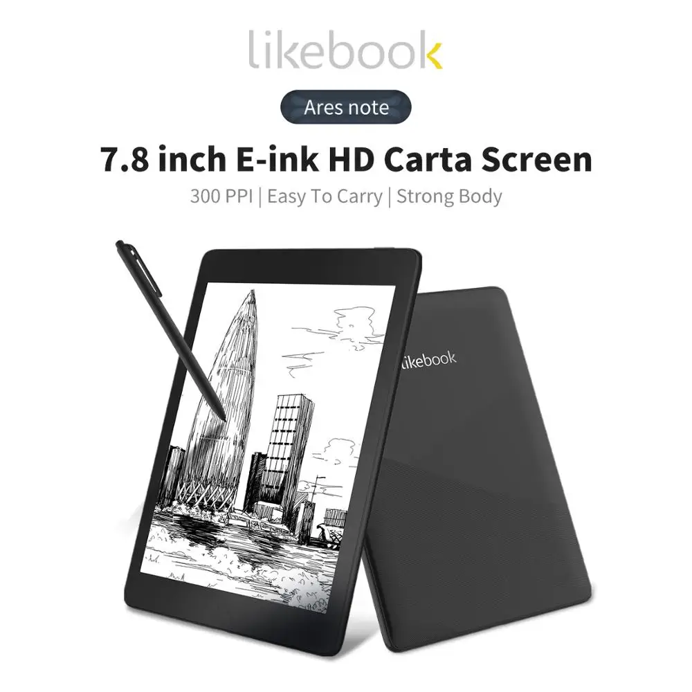 Новое поступление мальчики likebook Ares Примечание 7," для чтения электронных книг читалка 2G/32 ГБ флэш-памяти, 8-ядерный дизайн панели с SD карты до 128 ГБ