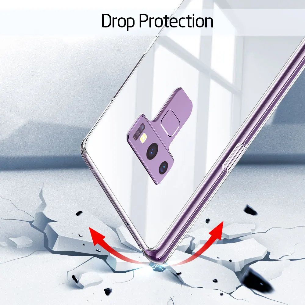 ESR Super Tough Tempered Glass Case for Samsung Galaxy Note 9 Case Cover Phone Bumper For Samsung Note 9 Mobile Phone Accessory ESR Super Tough Tempered Glass Case for Samsung Galaxy Note 9 Case Cover Phone Bumper For Samsung Note 9 Mobile Phone Accessory