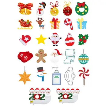 

Snowman Christmas Festive Decoration Car Stickers Cartoon PVC Santa Claus Rear Windshield Window Waving Wiper Stickers