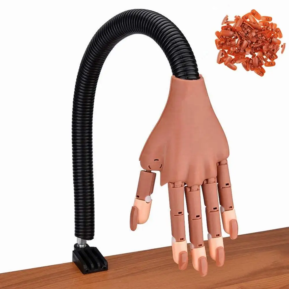

Nail Practice Hand Mobible Practice Hand Silicone Art Equipment Manicure Tool Nail Practice Hand Model For Nail Art Training