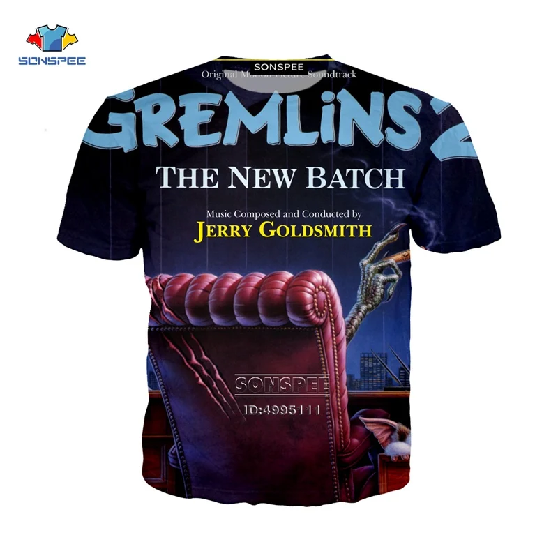 SONSPEE 3D Print Men Women Funny Movie Gremlins Monster Casual Harajuku T-shirt Summer Tshirt Youth Hip Hop Streetwear A1032 - Цвет: 11