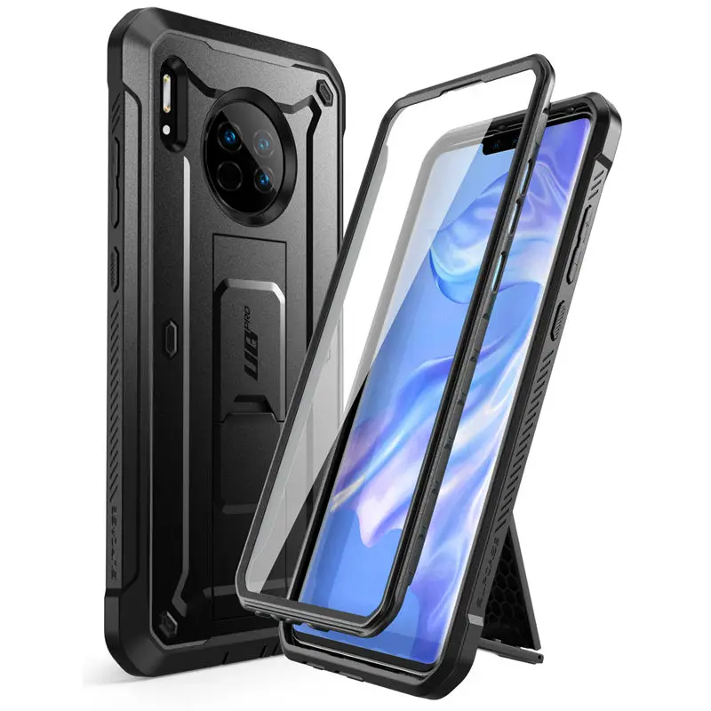 Чехол для huawei mate 30( выпуск) UB Pro сверхмощный прочный Чехол для всего тела со встроенным защитным экраном(SUPCASE - Цвет: Black