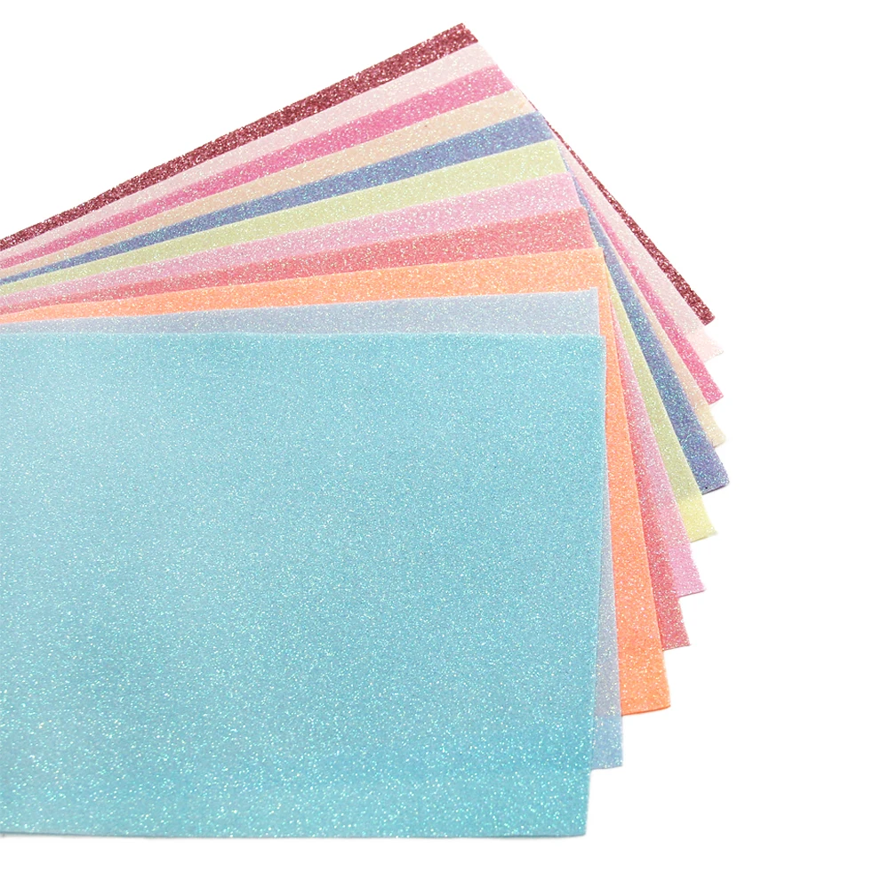 David accessories 11pcs/set Superfine Glitter Faux Synthetic Leather Fabric,DIY Sewing Garment Hairbow Bags Crafts,1Yc5872