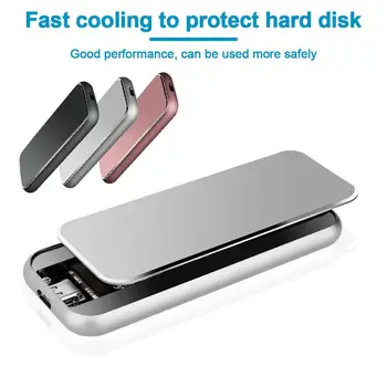 

Hard Disk Box NGFF External Enclosure Set Alu. Alloy NGFF To Type-C USB3.1 Hard Disk Holder Designed For SATA M.2 SSD M.2NVME