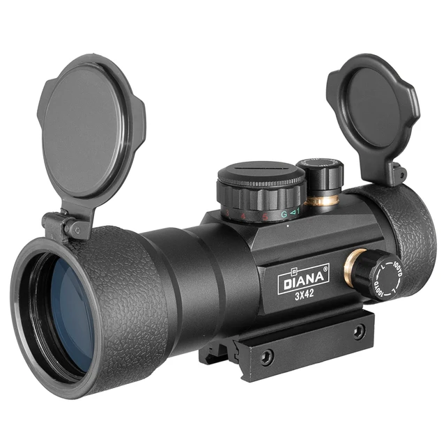 3X42 Green Red Dot Sight Scope 2X40 Red Dot 3X44 Tactical Optics Riflescope Fit 11/20mm Rail 1X40 Rifle Sight for Hunting 3