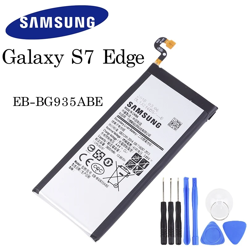 Оригинальный аккумулятор для Samsung Galaxy S7 Edge G935 G9350 G935F G935FD G935W8 телефона 3600