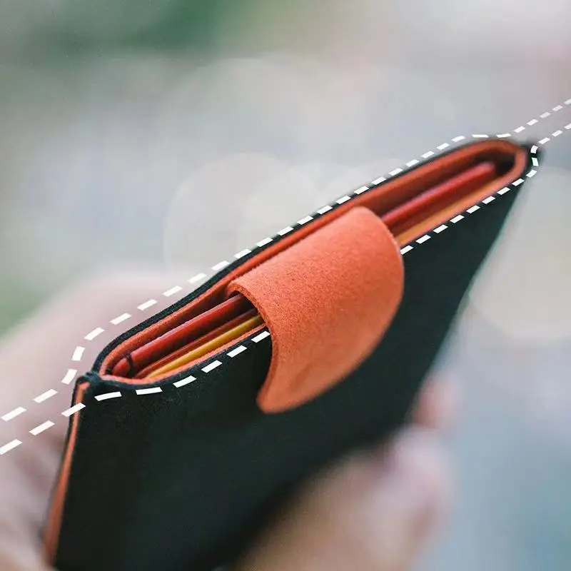 DAX V2 Mini Card Holder Slim Portable Paper Holder Pulled Design Men Women Wallet 5 Cards Short Money wallet card holder credit card holder card holder card wallet wallet card bag