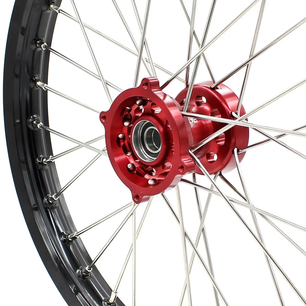 KKE 19& 16 спицевые колеса детский большой обод Набор для HONDA CR80R 1993-2002 CR85R 2003-2008 колеса красный CNC ступицы