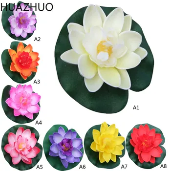 

Wedding Decoration Artificial Flowers Floating Lotus Ornament for Aquarium Fish Tank Pond Water Lotus Home Swim Pool Decor