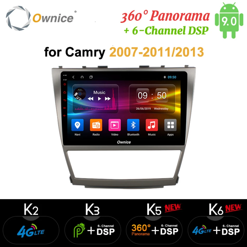 

Ownice K1 K2 K3 K4 K5 K6 10.1" Android 9.0 For TOYOTA CAMRY 2007 2008 2009 2010 2013 Car Radio Player GPS DVD 4G LTE Network
