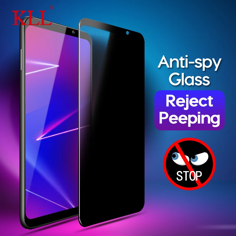 

Anti-spy Tempered Glass for Meizu 16X 16Xs Full Cover Privacy Screen Protector 9H Hardness Privacy Glass Anti-Peeping Film