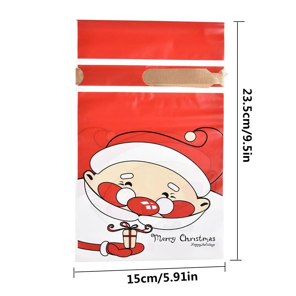 Стиль 50 шт рождественские на шнурке сумки милые конфеты комплект лент карман на Рождество подарок на год