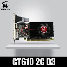Veineda Дисплей vga карты GT610 2 ГБ DDR3 700/1000 МГц для nVIDIA Geforce игровой ПК