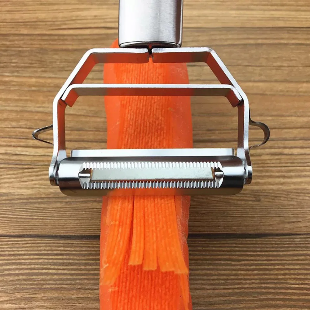 2 в 1 Овощечистка и резак для овощей нож чистки нарезки соломкой терка картофеля