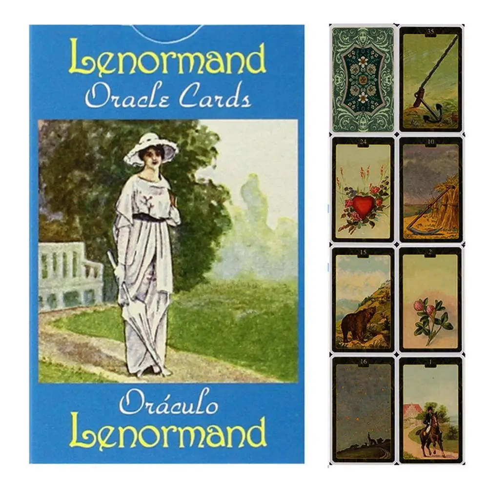 36 шт. Lenormand Oracle Cards Deck прочные Таро карты руководство гадание Fate Board игра для женщин