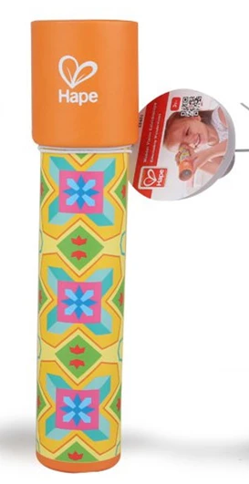 Hape Классические игрушки калейдоскоп вращающийся волшебный красочный мир игрушки для детей Детские игрушки Рождественский подарок для детей - Цвет: 1 YELLOW