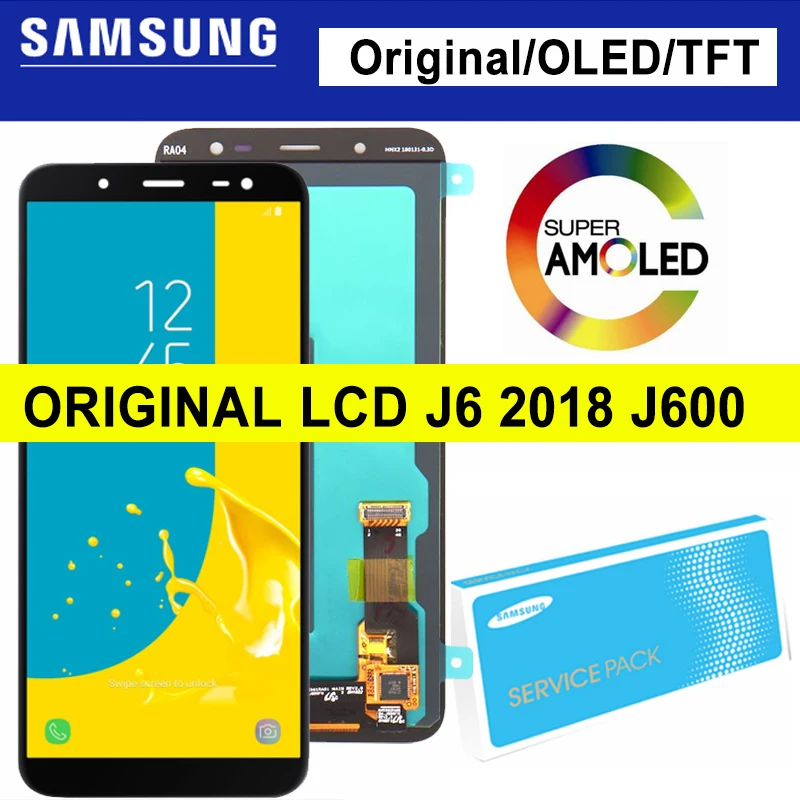 

5.6'' OLED/TFT/Super AMOLED for Samsung Galaxy J6 2018 J600F J600 LCD Display Touch Screen Digitizer Assembly Repair Parts