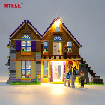 

MTELE Brand LED Light Up Kit For Friends Series Mia's House Lighting Set Compatile With 41369 (NOT Include Model)