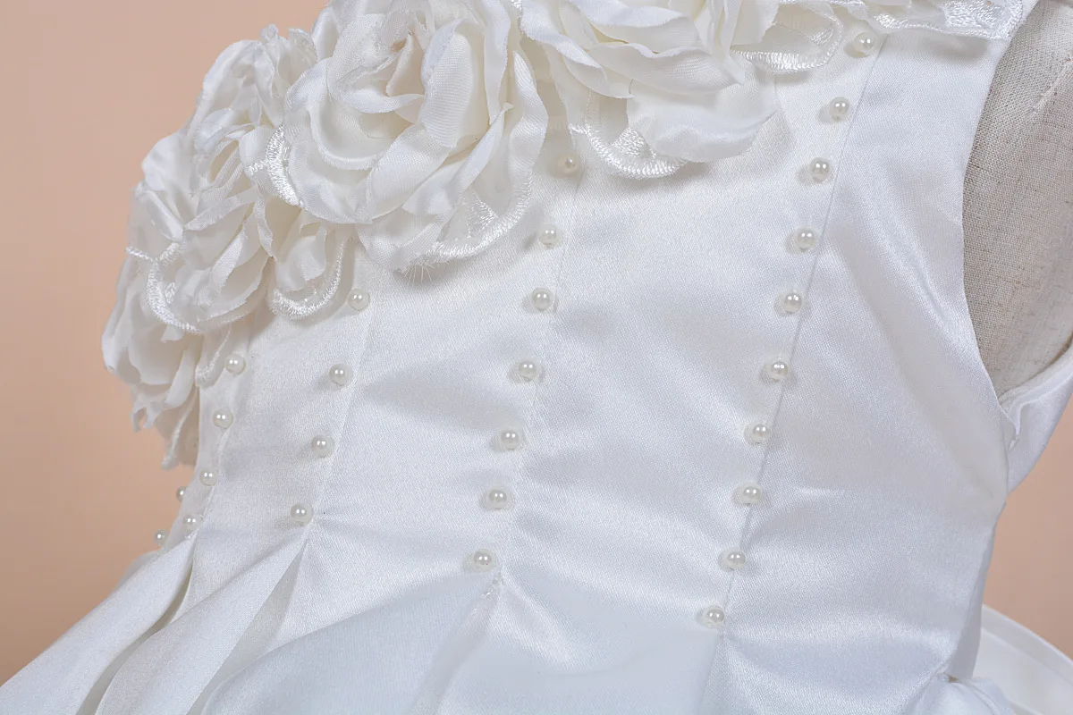 New Style Korean-style Sloping Shoulder Girls Princess Dress Lace Photography Mesh Dress Dresses of Bride Fellow Kids