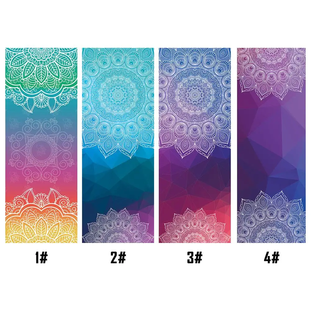 183x63cm Classic Mandola Yoga Towel Diamond Texture Non-slip Towel Pilates Cover Fitness Yoga Blanket Portable Travel Yoga Mat 2