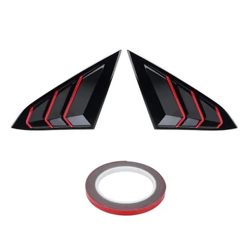 

Car Window Louver Cover, Rear Louver Frame Vent, Window Decoration Rear Windshield Side Vent, for Honda Civic 2016-2020