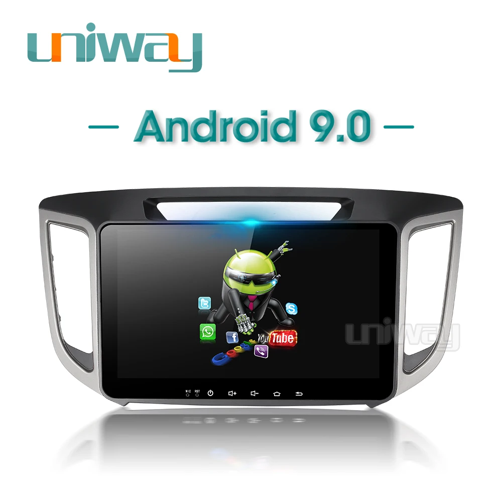 AIX251071 uniway 8 core android 1 автомобильный dvd для hyundai creta ix25 2014 2015 2016 Радио плеер gps