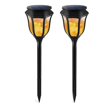 

2 Pcs Solar Light, Waterproof Flashing Flame Torch Light, Outdoor Solar Spotlight, Suitable for Courtyard Driving