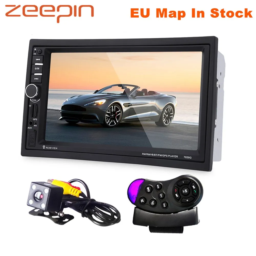 New 7" 2DIN Car Indash Player Kit Blueteeth FM Stereo MP5 GPS