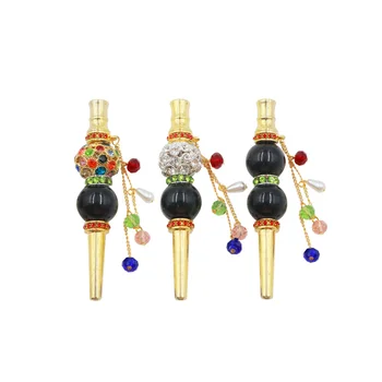 

1PC Balck Hight Quality Metal Fashion Creative Handmade Hookah Mouth Tips Shisha Chicha Filter Tip Hookah Mouthpiece Mouth
