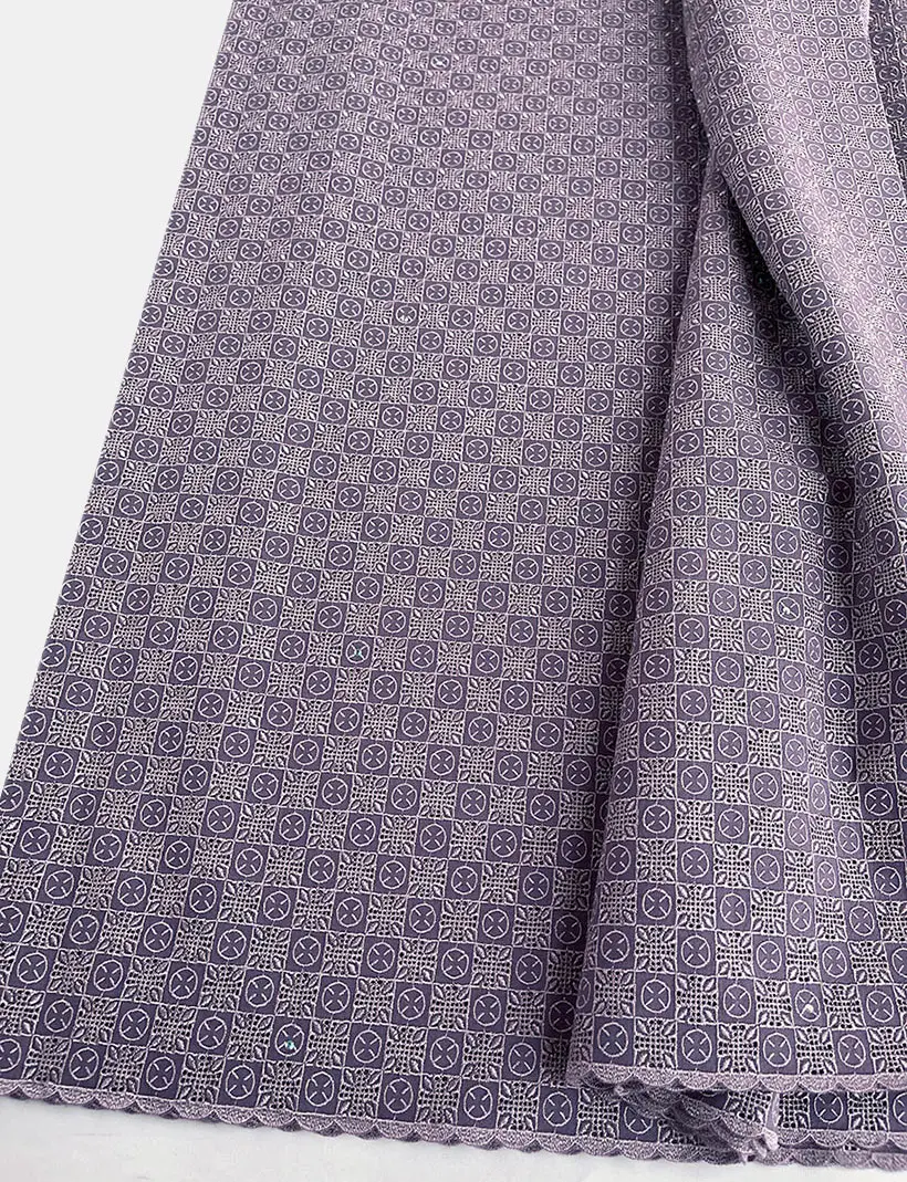 Original Austria Cotton Lace Luxury African Polish Fabric Limited Edition For Men Women Rich Swiss Traditional Couple Robe Wear
