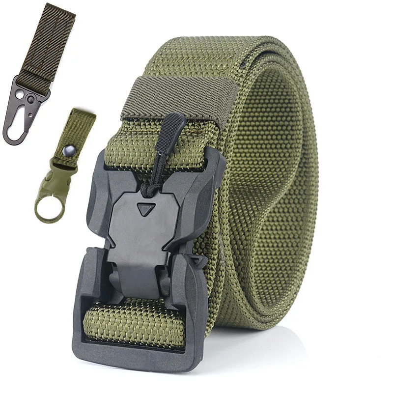 

Tactical Belt Military Belt Metal Buckle Adjustable Nylon Heavy Training Belt Hunting Accessories