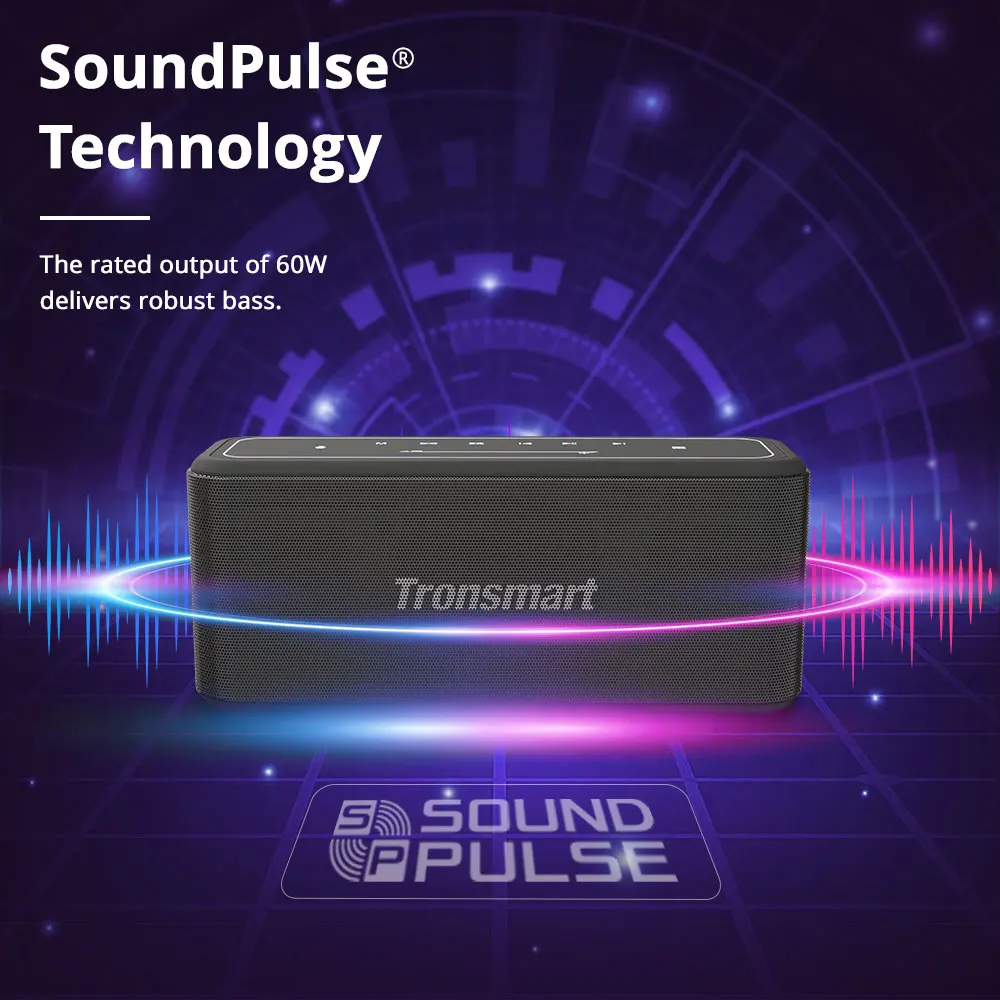 Tronsmart Mega Pro Bluetooth Speaker 60W Enhanced Bass Portable Speaker TWS Column with NFC, IPX5,10Hours Playtime,Touch Panel Tronsmart Mega Pro Bluetooth Speaker 60W Enhanced Bass Portable Speaker TWS Column with NFC, IPX5,10Hours Playtime,Touch Panel