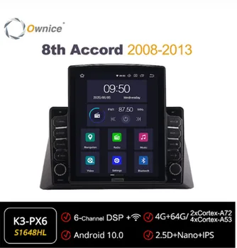 

Ownice Octa 8Core Android 10.0 Car Radio forAccord 8th 2008 - 2013 GPS 2 Din Auto Audio System Stereo Player 4G LTE Tesla Style