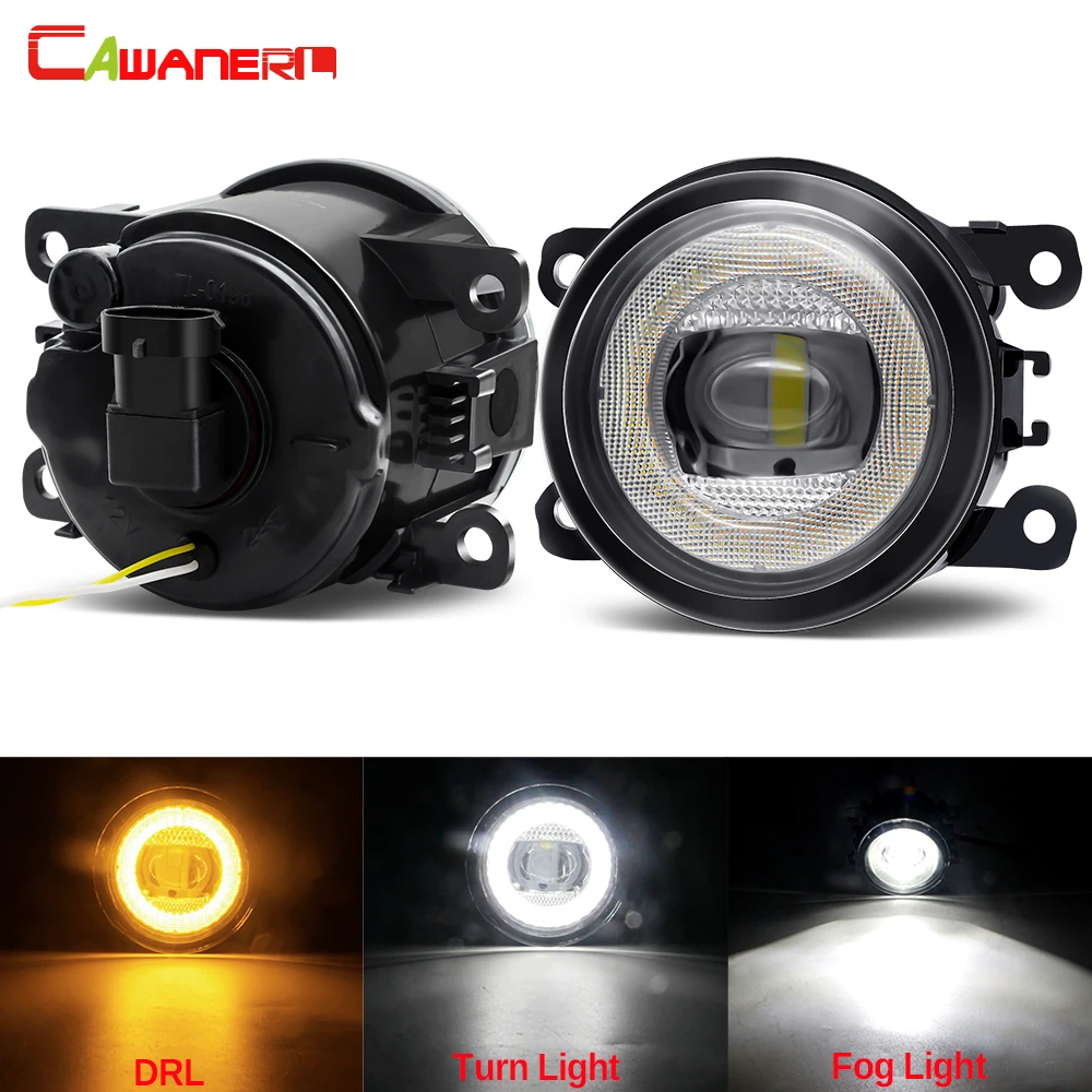 

2 X Car Fog Light Assembly LED Angel Eye DRL Fog Lamp Turn Light 30W For Nissan Frontier Pathfinder Note Xterra Navara Sentra