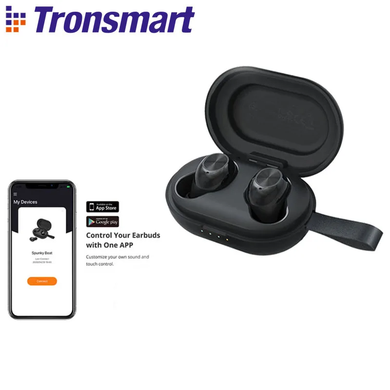 Tronsmart Spunky Beat True беспроводные наушники APTX Bluetooth с QualcommChip CVC 8 0 управление