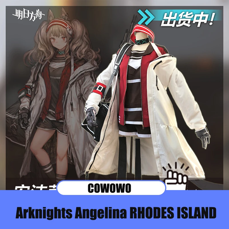 Аниме! Arknights Angelina RHODES боевой костюм красивая форма карнавальный наряд на Хэллоуин