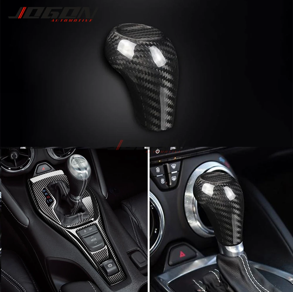 

Carbon Fiber For Chevrolet Camaro 2016 2017 2018 2019 Car Accessories Interior Trim Head Gear Shift Knob Panel Cover Stickers