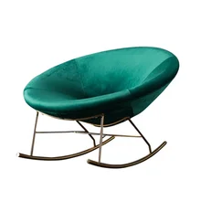 Простой светильник, Роскошное кресло-качалка, ткань для гостиной, одиночное кресло, балкон, скандинавский металл, модный креативный, специальная форма c