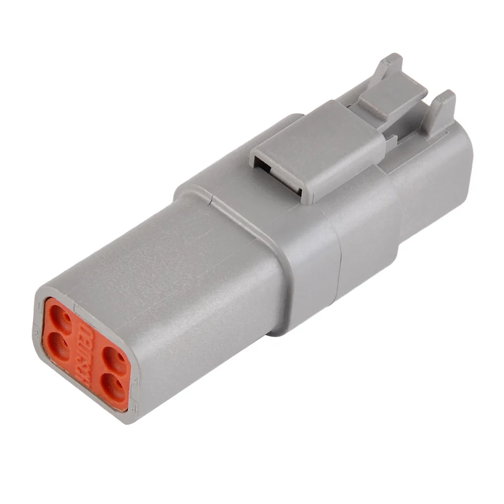 H2CNC Deutsch DT 4-контактный разъем комплект 18-16 GA Никель MSD 8181 для Deutsch DT разъемы