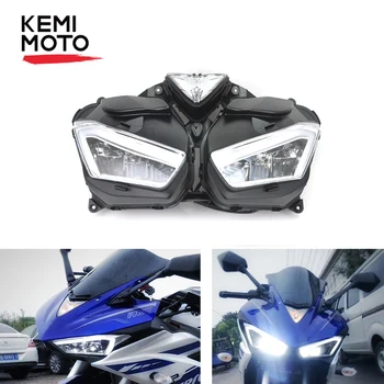 

KEMiMOTO Headlight For YAMAHA YZF R25 R3 Front Head light Housing YZF-R25 YZF-R3 2013 2014 2015 2016 2017 Motorcycle Accessories