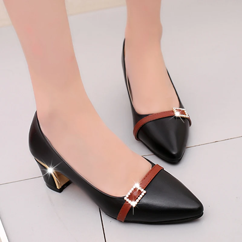 WDHKUN 2020 Summer Office Shoes Women Pumps High Heels Party Simple Pointed Shallow High Heels Woman Office Shoes Women 236