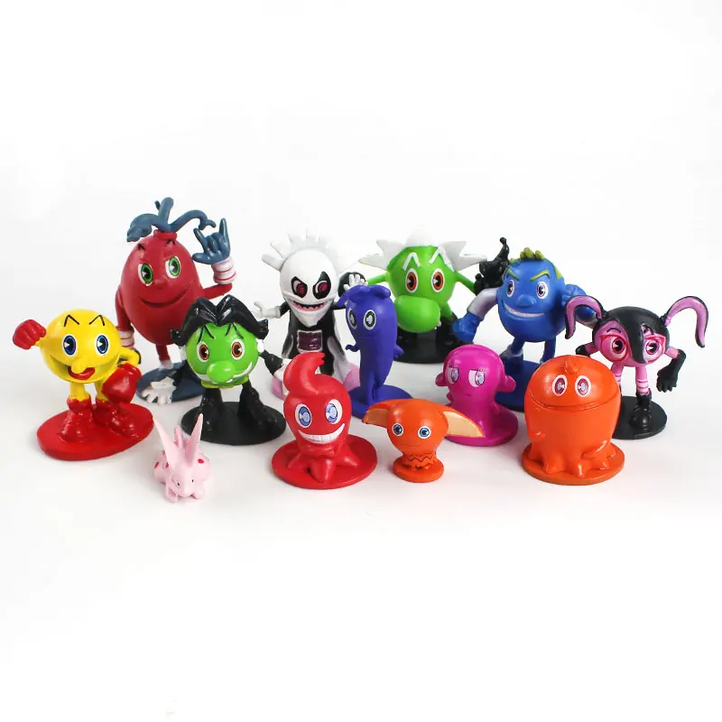 12 Стиль/Набор игровой пэкмен рисунок Pacman PVC Моделя с хорошим спросом коллекции