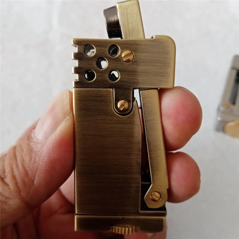 Mini Windproof Petrol Kerosene Lighter Metal Flint Lighters Smoking Accessories Gadgets For Men Cigarettes | Дом и сад