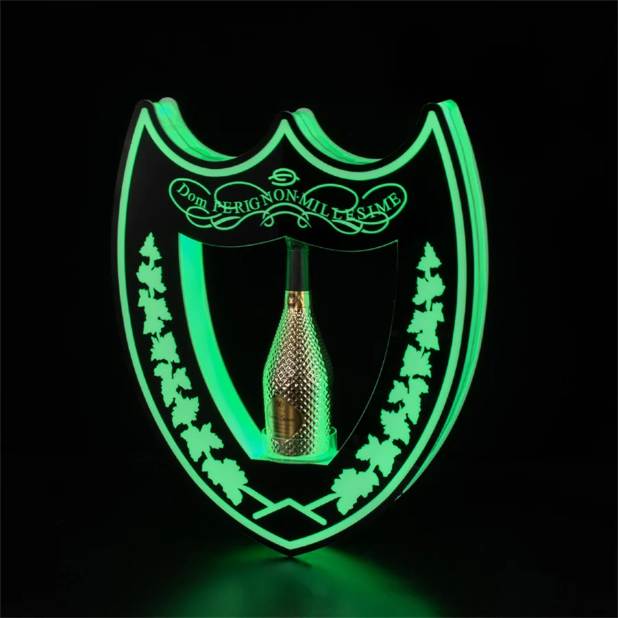 

LED Luminous Wine Bottle Holder wine holder Bar KTV wine display rack wine Champagne Glorifier Display VIP Bottle Presenter