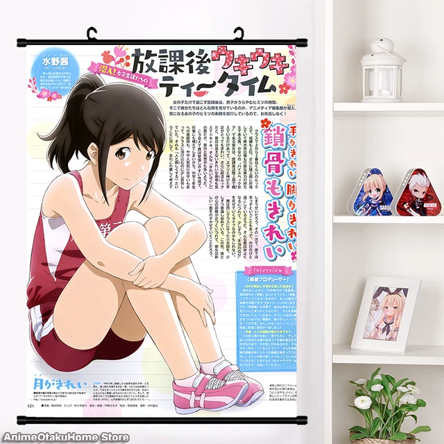 Anime Tsuki Ga Kirei Azumi Kotarou Mizuno Akane Hira Takumi Nishio Chinatsu Wall Scroll Mural Poster Otaku Home Decor Collection Painting Calligraphy Aliexpress