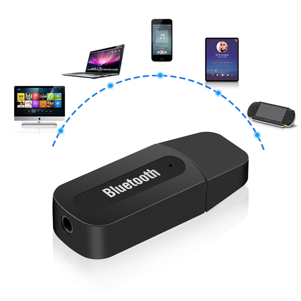 Kebidumei USB Bluetooth музыкальный аудио приемник адаптер 3,5 мм стерео аудио-динамик звуковая коробка для Apple iPhone для samsung