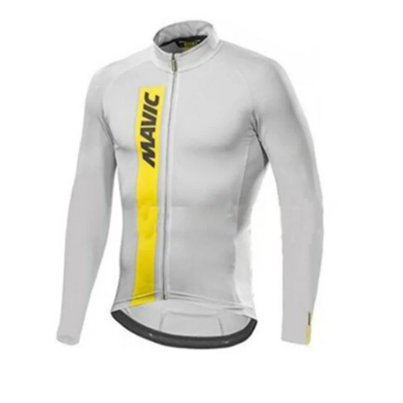 mavic мужская с длинным рукавом для велоспорта Mtb Велосипедная форма велосипедный спортивный велосипед одежда Узкие вставки - Цвет: Золотой