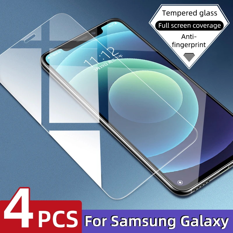 [1 4 шт.] Полное покрытие закаленное стекло для Samsung Galaxy A50 A70 A51 A71 A30 A20 A10 Защита экрана M30s A20E стекло|Защитные
