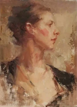 

Original Impressionist art hand-painted oil on canvas: portraits of Russian characters in the artist's pen